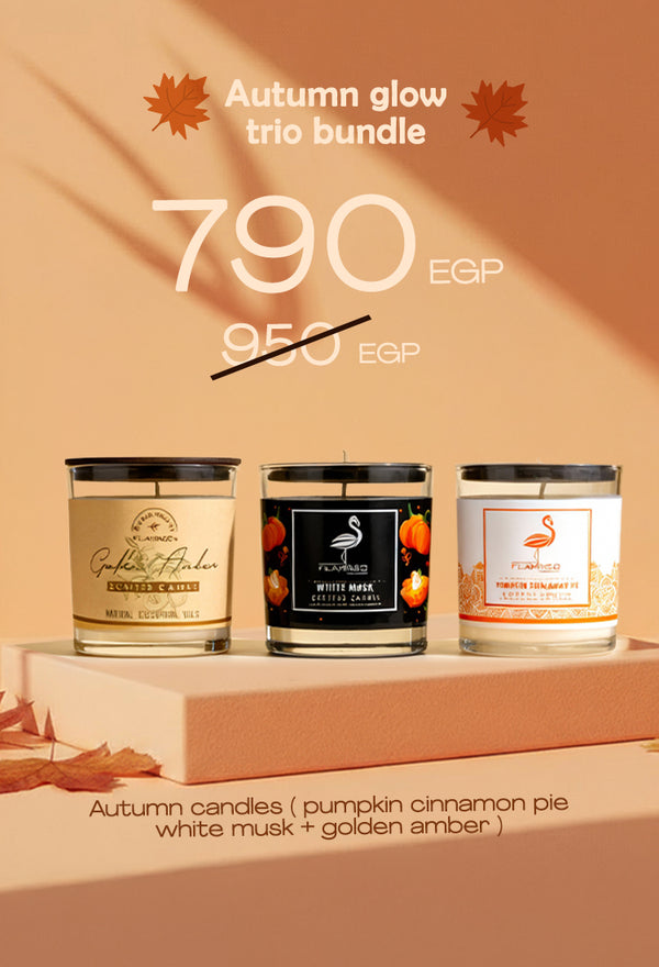Autumn glow trio bundle (pumpkin cinnamon pie&nbsp;white musk + golden amber )