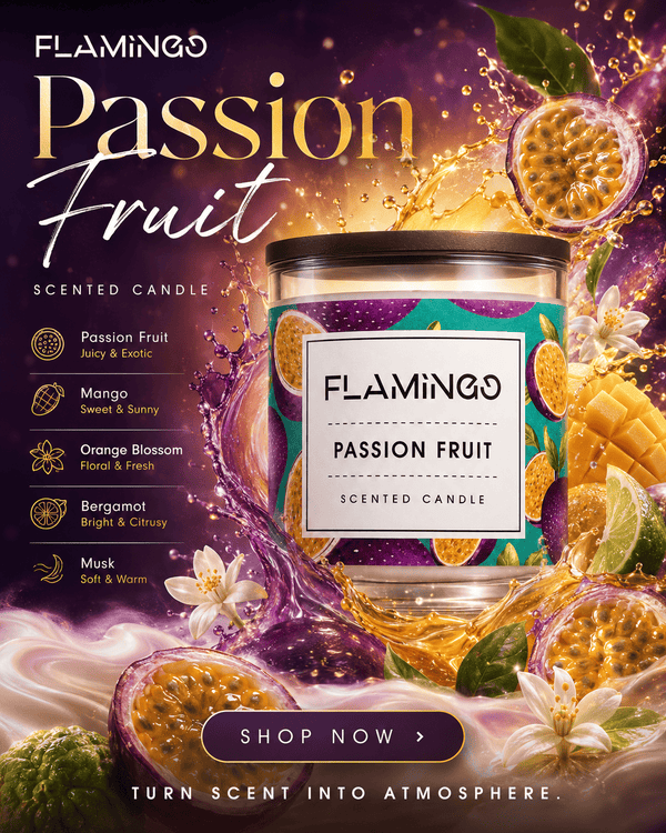 Flamingo Passion Fruit Scented Candle