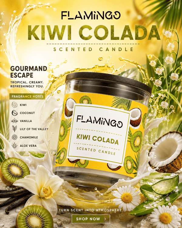Flamingo Kiwi Colada Scented Candle